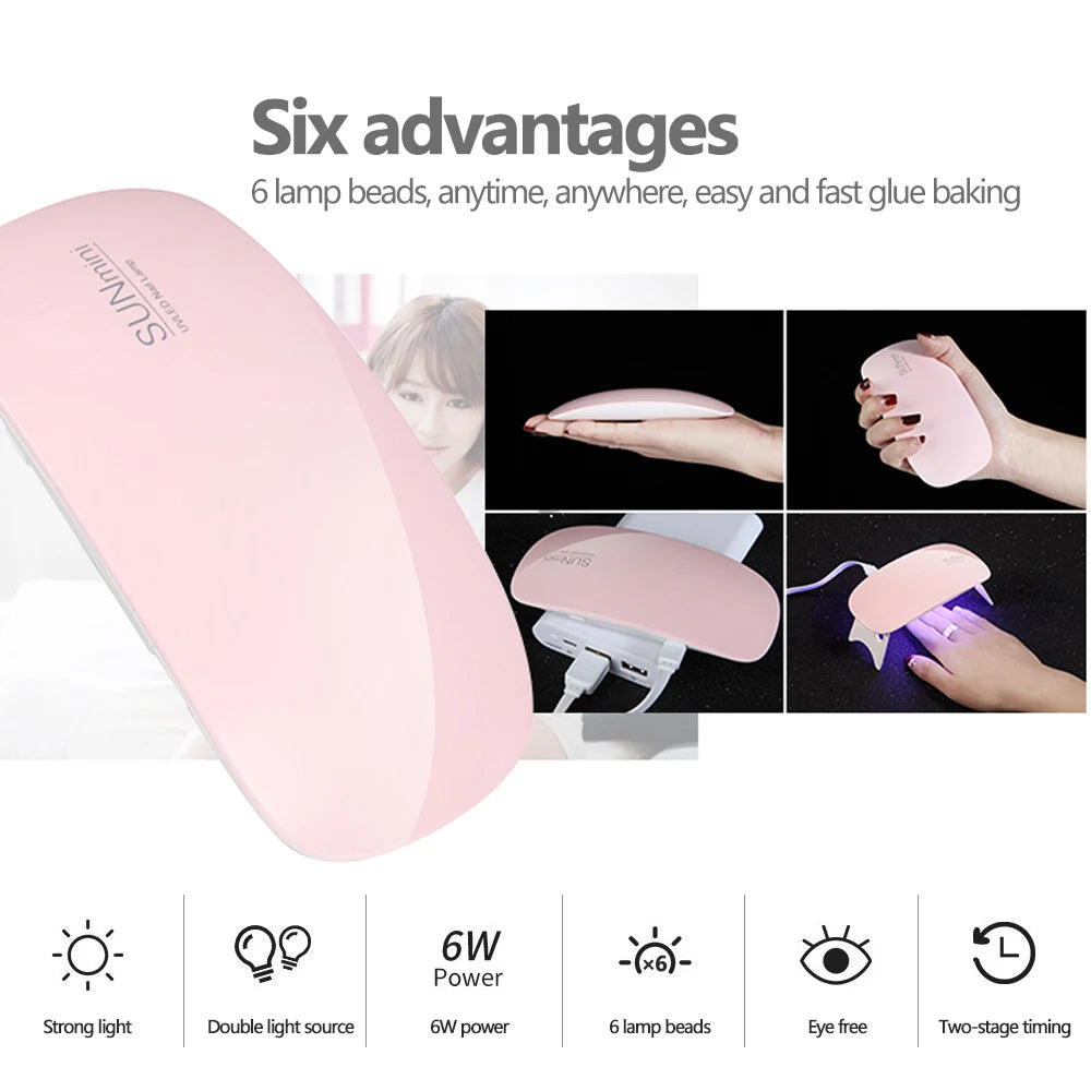 Mini lampe UV LED pliable pour manucure – vue produit 6