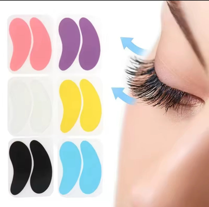 Pads oculaires réutilisables en silicone avec boîte