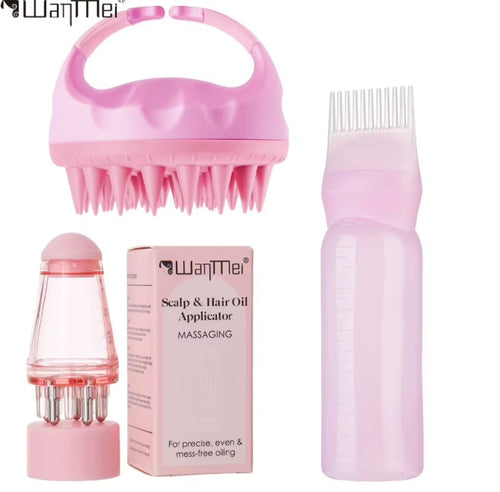 Kit soin du cuir chevelu – Brosse de massage & applicateur – My Home