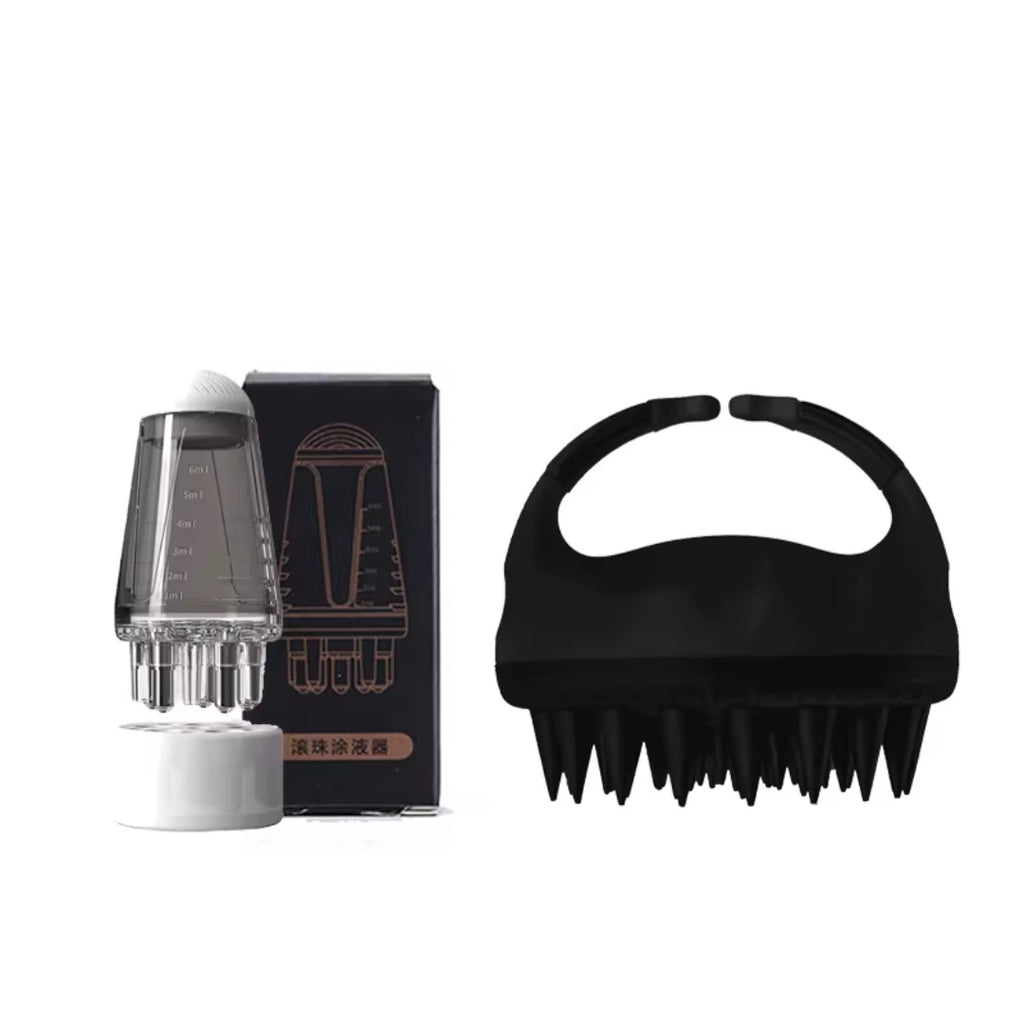 Kit soin du cuir chevelu – Brosse de massage & applicateur – vue produit 7