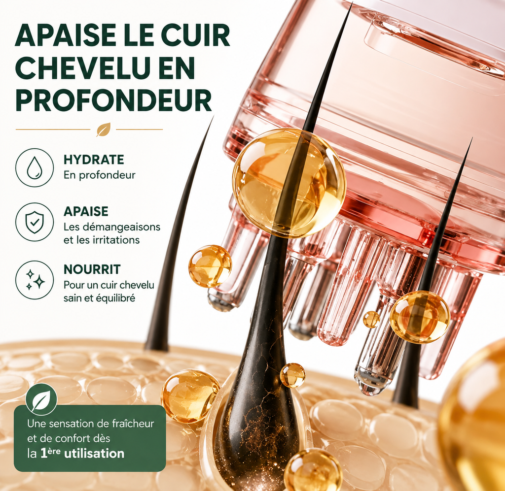 Kit soin du cuir chevelu – Brosse de massage & applicateur – vue produit 2