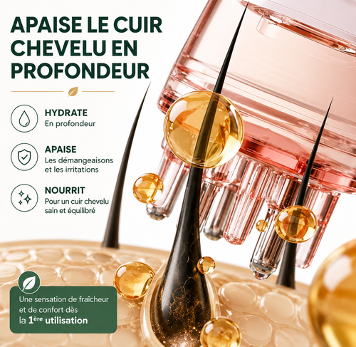 Kit soin du cuir chevelu – Brosse de massage & applicateur – vue produit 2