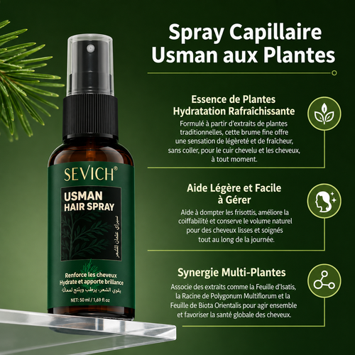 Kit de Soins Capillaires Usman – Huile, Spray & Savon – vue produit 2