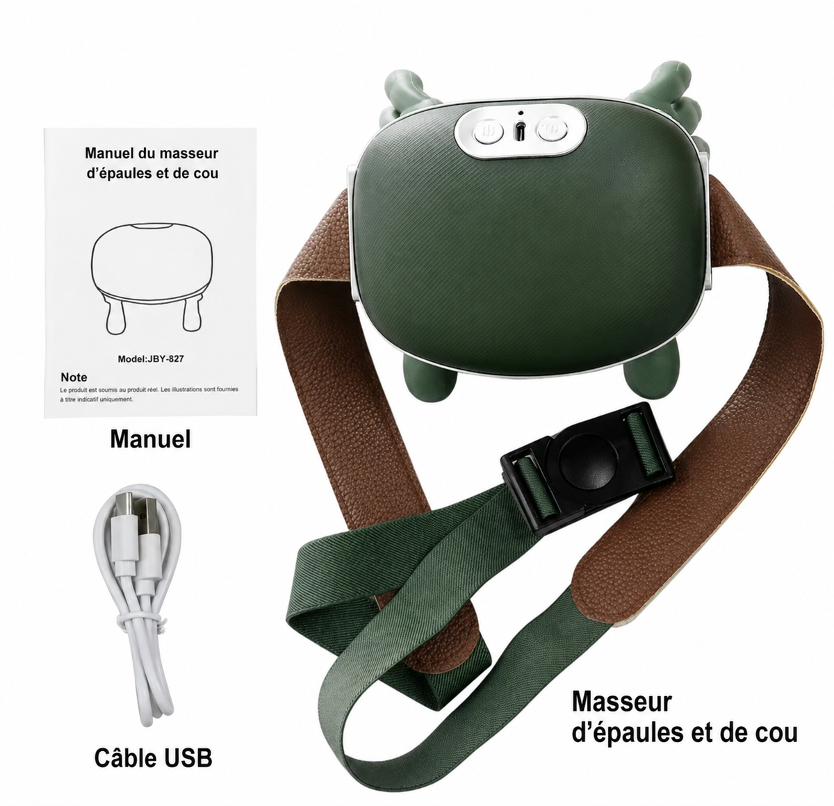 Masseur nuque & épaules avec fonction chauffante – vue produit 2